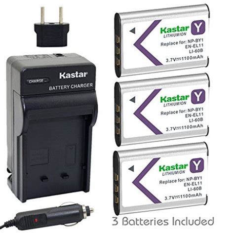 Price Tracking For Kastar NP BY1 Battery 3 Pack And Charger Kit For