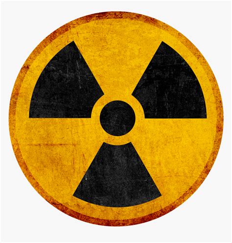 Nuclear Symbol Black And White, HD Png Download - kindpng