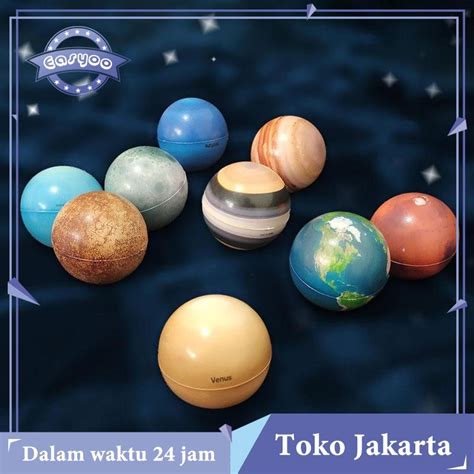 Jual 9 10pcs Mainan Edukasi Planet Bola Elastis Bola Bentuk Planet Bola Tata Surya Shopee