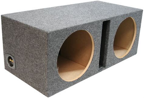 Car Audio Dual 12 Vented Subwoofer Stereo Sub Box Ported Enclosure