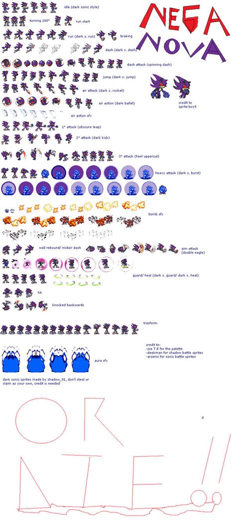 Nega Nova Sprite Sheet By Supersonickid14 On Deviantart