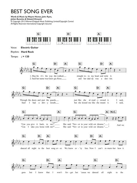 One Direction - Best Song Ever at Stanton's Sheet Music