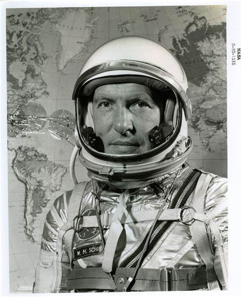 Walter Schirra Is Seen In His Full Mercury Pressure Suit During A Pr