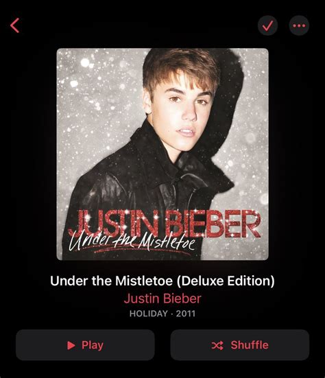 Justin Bieber Under The Mistletoe Deluxe Edition