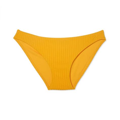 Xhilaration Women S Ribbed Hipster Bikini Bottom X Large Yellow