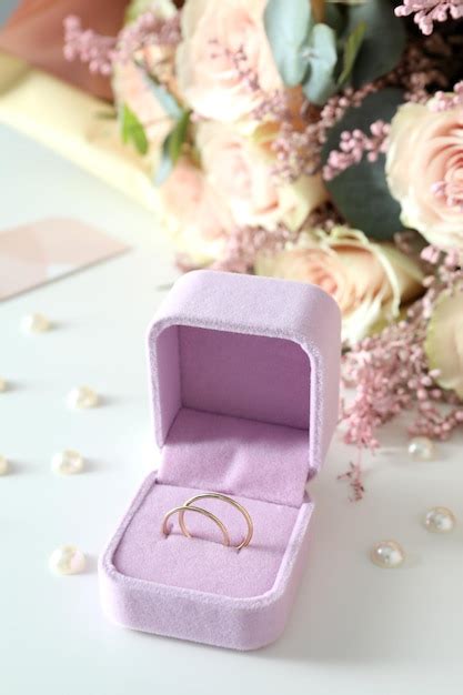 Premium Photo Concept Of Wedding Accessories With Wedding Rings On