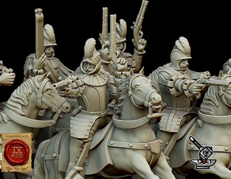 6 Black Riders De Lempire — Fantasy Workshop 3d