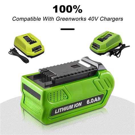 Ah V Lithium Battery For Greenworks V Volt G Max