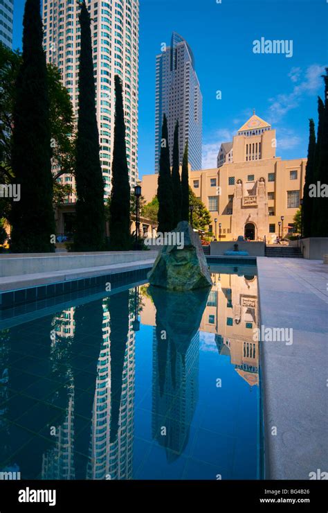 USA, California, Los Angeles, Downtown, Los Angeles Public Library ...