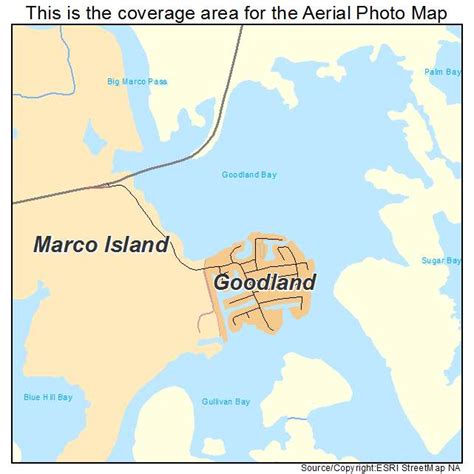 Aerial Photography Map of Goodland, FL Florida