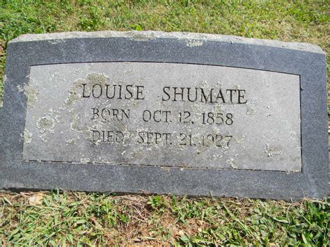 Louise E Louisa Rhodes Shumate Find A Grave Memorial