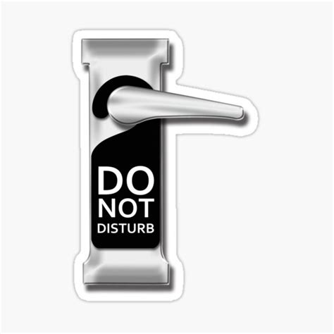 Do Not Disturb Sticker For Sale By Creobiz Redbubble