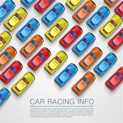 Premium Vector Traffic Jam On The Road Color Background Car Vector