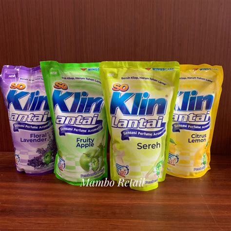 Jual So Klin Lantai Kemasan Pouch Ml All Varian Soklin Pembersih