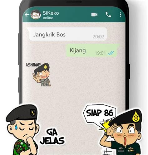 Stiker Whatsapp Siap Komandan