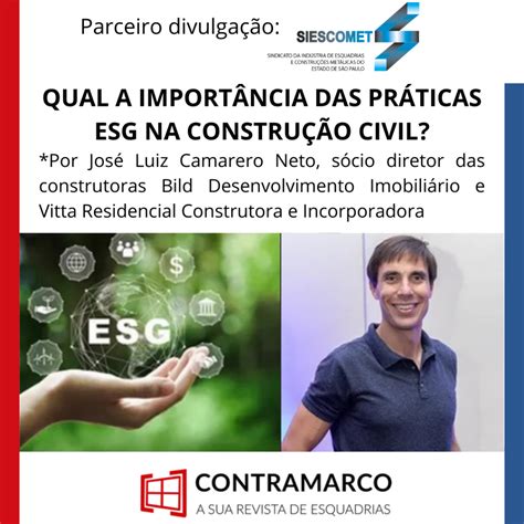 SIESCOMET QUAL A IMPORTÂNCIA DAS PRÁTICAS ESG NA CONSTRUÇÃO CIVIL