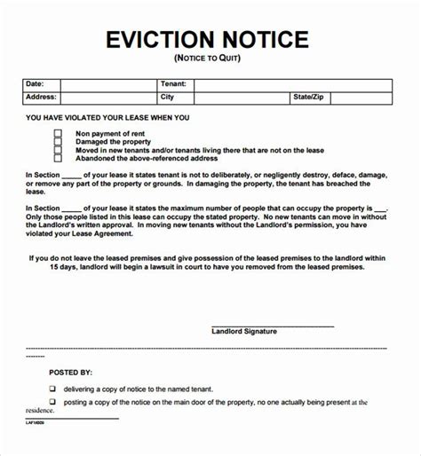 How To Create A Free Eviction Notice In 2023 Free Sample Example