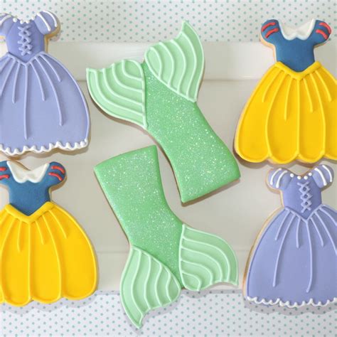 Biscoitos Decorados Vestidos Princesas Disney Elo