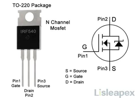 IRF540 Mosfet Pinout Datasheet Application and Equivalent 亮辰科技