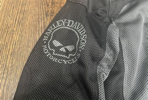 Harley Davidson Mens Lightweight Mesh Jacket L Black Gem