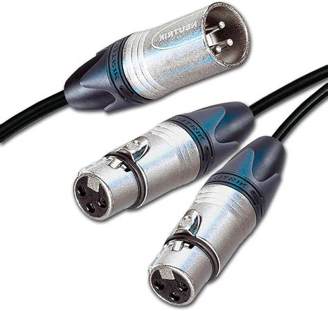 Câble répartiteur audio XLR équilibré 1 mâle vers 2 femelles DMX 8 m