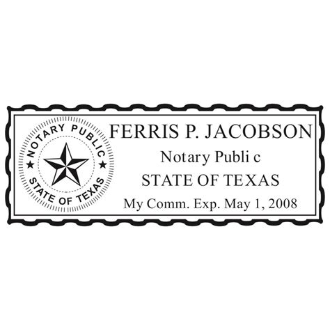 Texas Notary Stamp Winmark Stamp And Sign Stamps And Signs