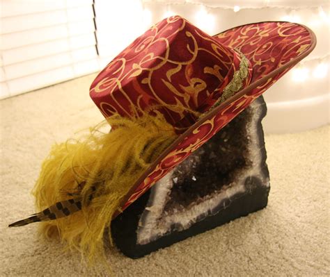 Plumed Fedora Red Feathered Hat - Trove Costumes