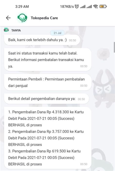 Pengembalian Saldo Transaksi Di Tokopedia Lama Dan Estimasi Berubah Ubah