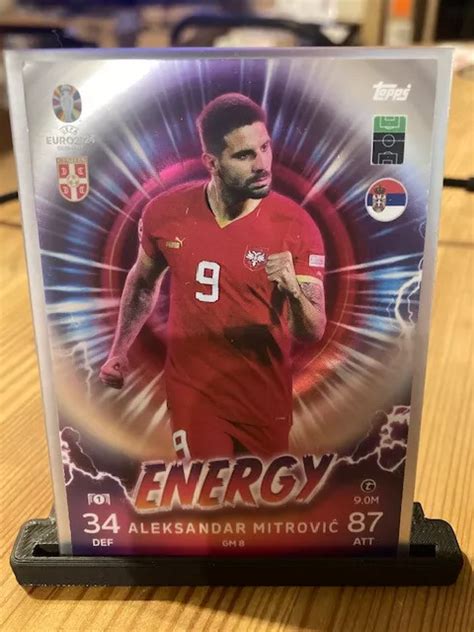 TOPPS MATCH ATTAX Euro 2024 Aleksandar Mitrović ENERGY Card GM 8