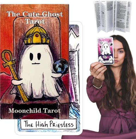 Amazon Mrdiyshisha Cute Ghost Tarot Deck Funny Tarot Cards