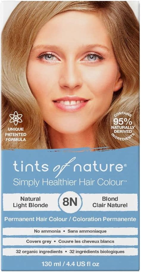 Tints Of Nature Permanent Color 8N Natural Light Blonde 4 4 Oz Liquid