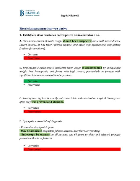 Voz Pasiva Tarea Ingl S M Dico Ii Ejercicios Para Practicar Voz