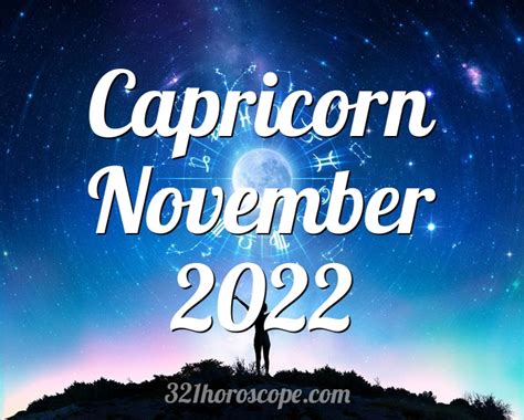 Horoscope Capricorn November Monthly Horoscope For November