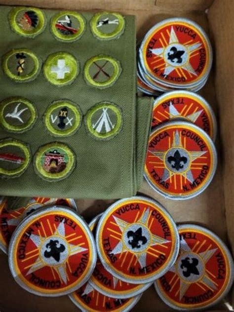 Tray Of Boy Scout Patches Misc Live And Online Auctions On