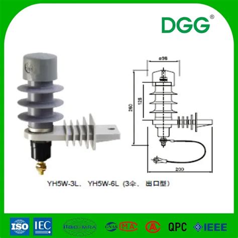 7 6kv 10kv 11kv Three Phase Outdoor Ceramic Lightning Lighting Surge