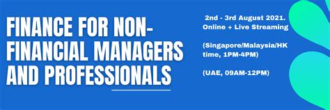 Finance For Non Financial Managers And Professionals Indulead