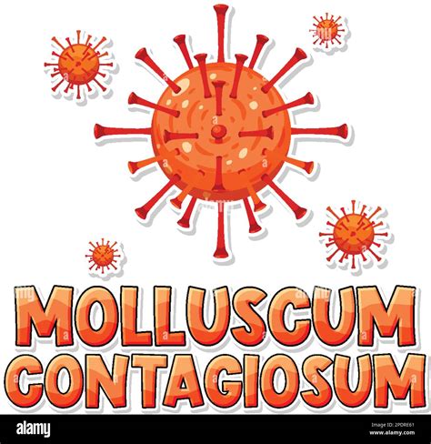 Molluscum Contagiosum Virus On White Background Illustration Stock