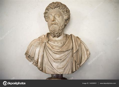 Bust Of Marcus Aurelius Uffizi Gallery Florence Stock Editorial