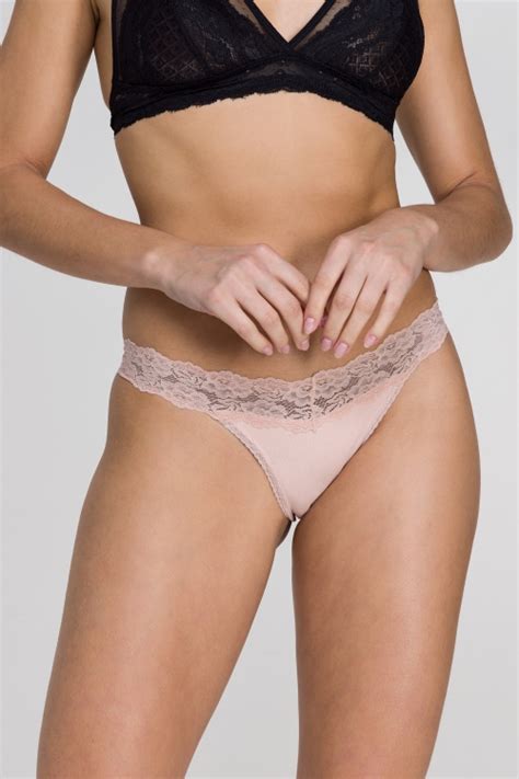 Calcinha de Algodão Sustentável String Confort Rosa Jescri Lingerie