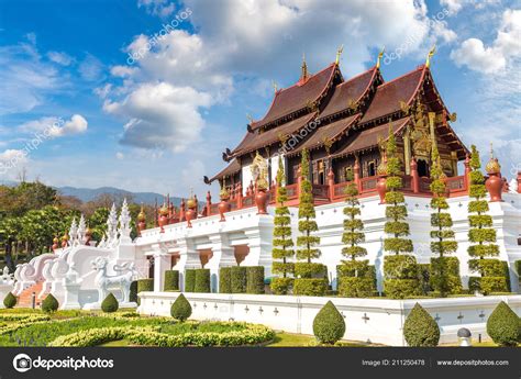 Royal Ratchaphruek Park Chiang Mai Thailand Summer Day Stock Photo by ...