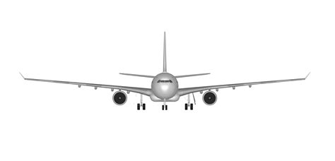 Airplane Isolated On White Background Travel, Illustration, Turbine ...