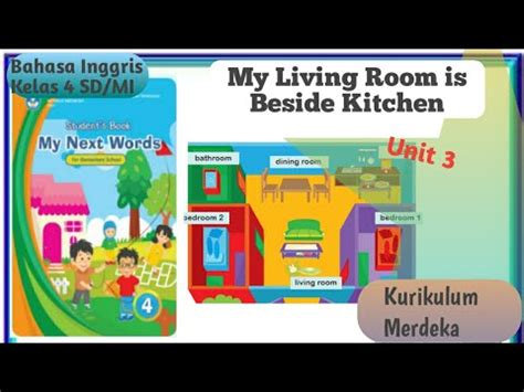 My Living Room Is Beside Kitchen Ruangan Dalam Bahasa Inggris Kelas 4