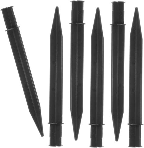 6Pcs Reinforced Ground Spikes Solar Lights Replacement Stakes Plastic