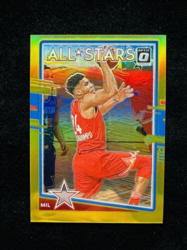 Panini Donruss Optic All Star Giannis Antetokounmpo Gold