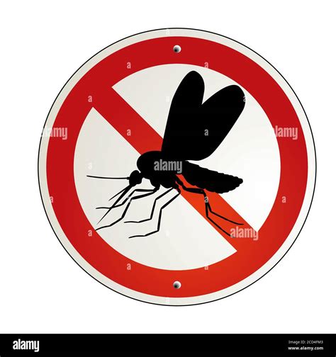 Stop Mosquito Sign Vector Illustration Stock Vector Image And Art Alamy