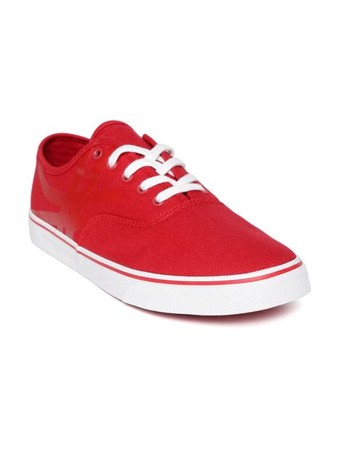 Buy United Colors Of Benetton Men Red Printed Detail Sneakers Casual Shoes For Men 9234693