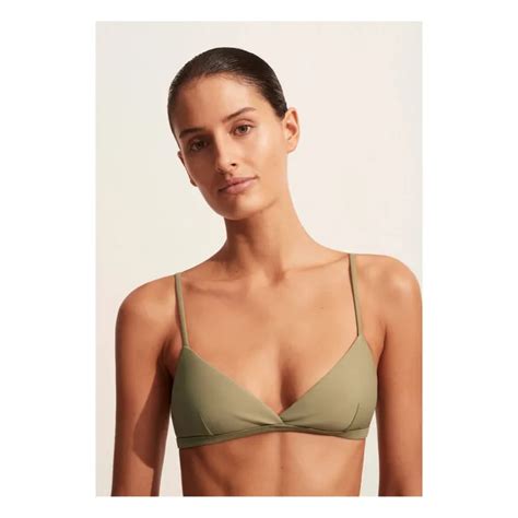 Matteau Tri Crop Bikini Top Sage Smallable