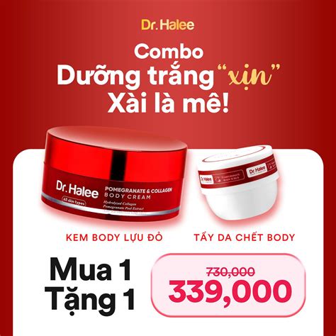 Kem Body DƯỠng TrẮng Da LỰu ĐỎ Dr Halee