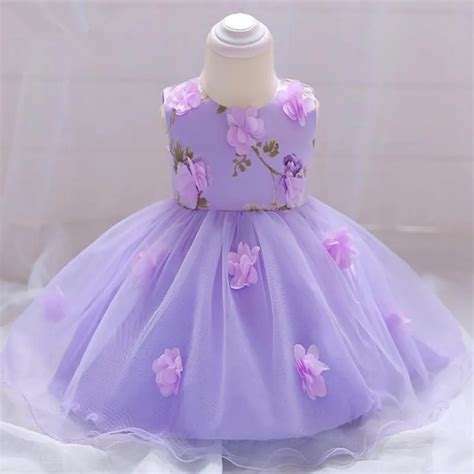 Newborn Purple Dress 3 18 Months Party Baby Dress Cotton Sleeveless ...