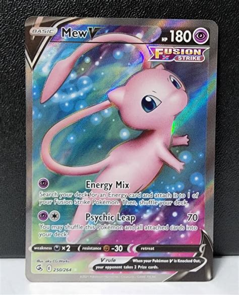 Pokemon Fusion Strike Mew V Full Art Hobbies Toys Toys